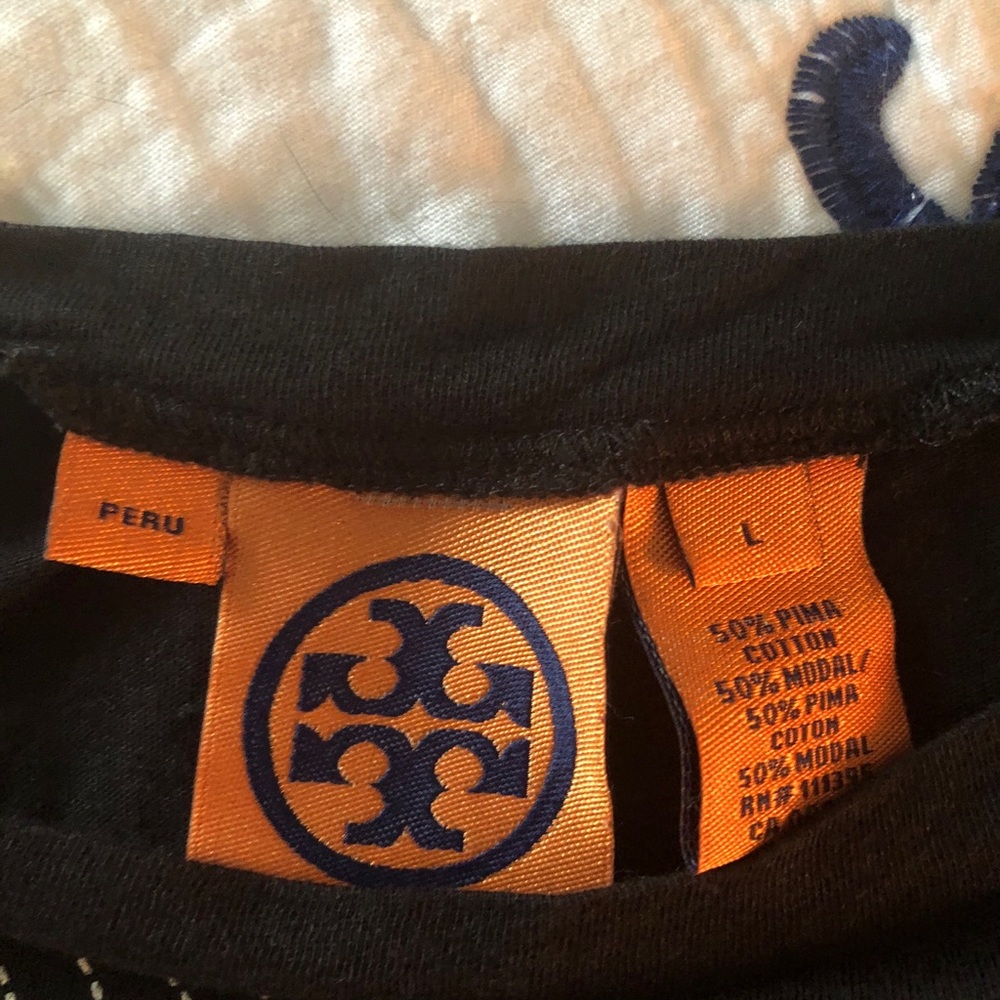 Tory Burch black stretchy t shirt